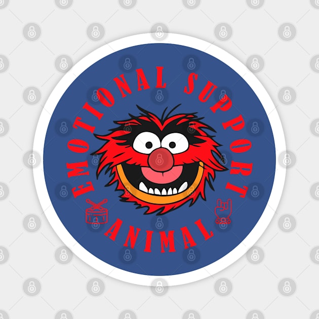 Muppet Emotional Support Animal Magnet by Happy Asmara